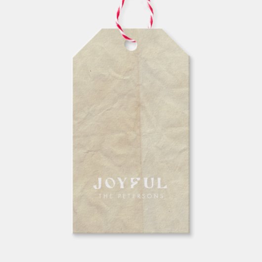 Étiquettes Cadeaux personnalisées minimes modernes (Devant)