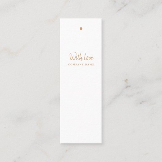 Étiquettes cadeaux pour script Gold moderne (Devant)