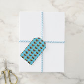 Étiquettes Cadeaux Pug Bleu (Avec de laficelle)