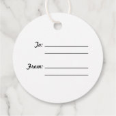 Étiquettes cadeaux Queen Bee Round (Dos)