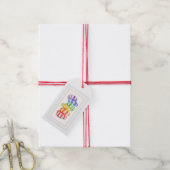 Étiquettes cadeaux RAINBOW CANDY (Avec de la ficelle)