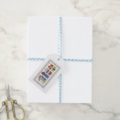 Étiquettes Cadeaux - Rangée de Maisons (Avec de laficelle)