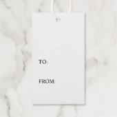 Étiquettes Cadeaux Real Gold Foil Coeur Moderne Minimal Élégant Simpl (Verso)