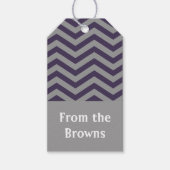 Étiquettes cadeaux Regal Chevron (Devant)