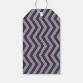 Étiquettes cadeaux Regal Chevron (Dos)