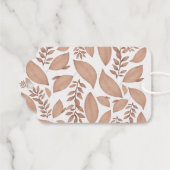 Étiquettes Cadeaux Remercier Feuilles d'automne Bon thanksgiving (Verso (horizontal))