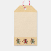 Étiquettes cadeaux Retro Santa Claus (Dos)