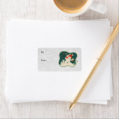 Étiquettes cadeaux Retro Snowman (En situation)