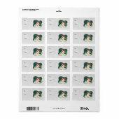 Étiquettes cadeaux Retro Snowman (Feuille entière)