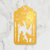 Étiquettes Cadeaux Riding Hood Wolf Trees (Recto)