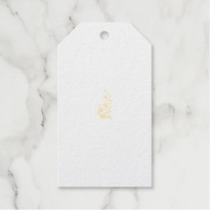 Étiquettes Cadeaux Rose Madder, motif floral Thunderbird