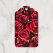 Étiquettes Cadeaux Roses rouges (Verso)