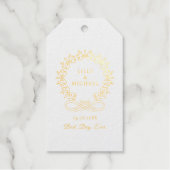 Étiquettes Cadeaux Royal, Elegant, "Best Day-Ever" Mariage (Recto)