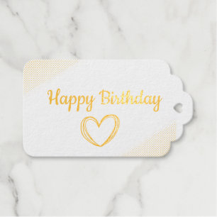 Étiquettes Cadeaux simple classique joyeux cadeau d'anniversaire