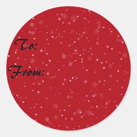 Étiquettes cadeaux Snowflake (Devant)
