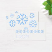 Étiquettes cadeaux Snowflakes (Bureau)