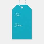 Étiquettes cadeaux Snowflakes (Dos)