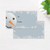 Étiquettes cadeaux Snowman (Bureau)
