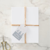 Étiquettes Cadeaux Snowman de rennes d'arbre de Noël (Avec de la ficelle)