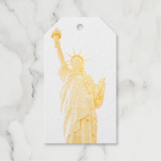 Étiquettes Cadeaux Statue de la liberté (Recto)