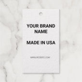 Étiquettes Cadeaux STYLE DE TEXTE MINIMAL SIMPLE merci BALISES CADEAU (Verso)