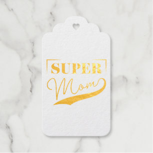 Étiquettes Cadeaux Super Maman