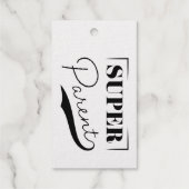 Étiquettes Cadeaux Super parent (Verso)