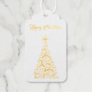 Étiquettes Cadeaux Tag-Gold Foil Tags cadeaux