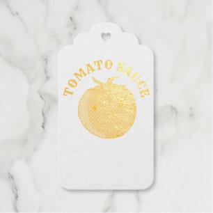 Étiquettes Cadeaux Tomate de carton mignon