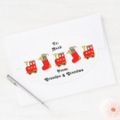Étiquettes Cadeaux Train de Noël (Enveloppe)
