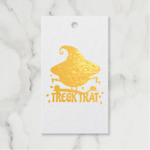Étiquettes Cadeaux Treck Trat Citrouille Sourire