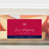 Étiquettes Calligraphie Couleurs modifiables Produit de contr (Apposé)