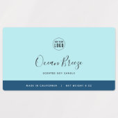 Étiquettes Calligraphie Couleurs modifiables Produit de contr (Design 2)