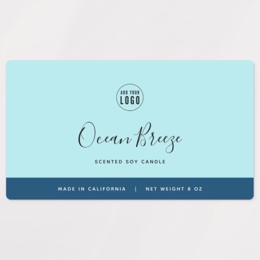 Étiquettes Calligraphie Couleurs modifiables Produit de contr (Design 1)