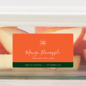 Étiquettes Calligraphie Couleurs modifiables Produit de contr (Apposé)