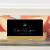 Étiquettes Calligraphie Couleurs modifiables Produit de contr (Apposé)