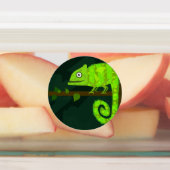 Étiquettes Caméléon vert mignon (Apposé)