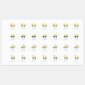 Étiquettes Camion de vidage de construction personnalisé (Feuille)