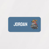 Étiquettes Camion monstre Scooby-Doo | Ajouter Votre Nom (Design 2)