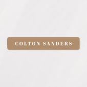 Étiquettes Camouflage Boho simple Nom étanche (Design 1)