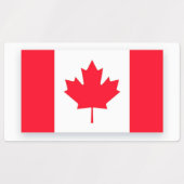 Étiquettes Canadian flag. CANADA. (Design 2)