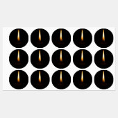 Étiquettes Candle Flame 2 (Feuille)