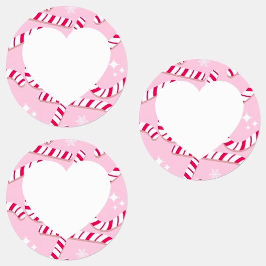 Étiquettes Candy Cane Christmas  (Groupe)