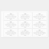 Étiquettes Canne (Feuille)