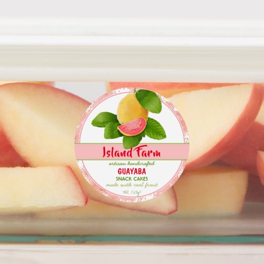 Étiquettes Canne à fruits de goyave (Apposé)