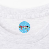 Étiquettes Cardinal Et Cardinal En Branche - MERRY XMAS (Apposé)