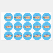 Étiquettes Caricature à pâte molle et à pâte molle (Feuille)