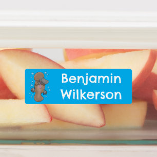 Étiquettes Caricature de bébé platypus joyeux personnalisée