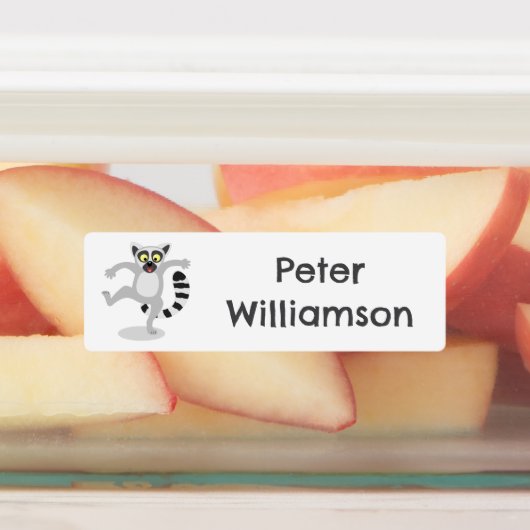 Étiquettes Caricature de danse lémurienne en anneau (Apposé)