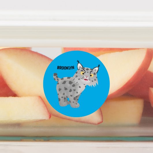 Étiquettes Caricature de lynx de lynx de lynx (Apposé)